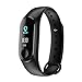 Price comparison product image Bluetooth Smart Band Watch, CSCF Bracelet Wristband Color Screen IP67 Waterproof Fitness Tracker, Blood Pressure, HeartRate Monitors M3s -Black