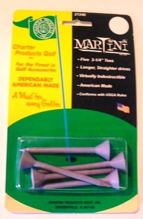 Martini Unbreakable Golf Tees Straight 5 ct Lavender