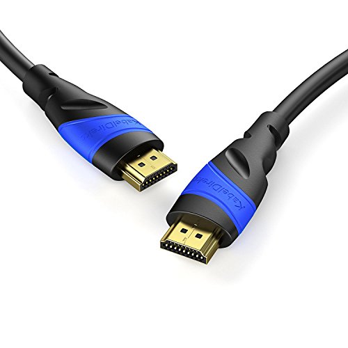 KabelDirekt Set 2 x 2m HDMI Kabel / kompatibel mit HDMI 2.0a/b, 2.0, 1.4a (Ultra HD, 4K, 3D, Full HD, 1080p, HDR, ARC, Highspeed mit Ethernet) – TOP Series - 2