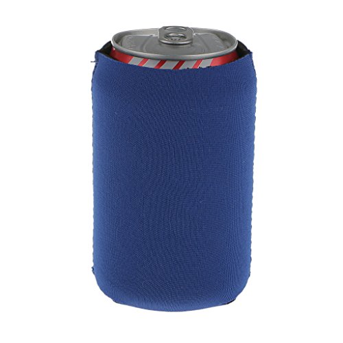 5x Neopren Kühl Bier Getränkeflasche Blechdose Hülsenhalter können Kühler – Blau, 3,94 x 4,33 Zoll - 5