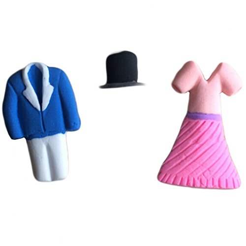 LYNCH Mann-Klage-Frauen-Kleid-Formen Silikon-Icing-Form-Zuckerpaste Mould,Rosa - 4