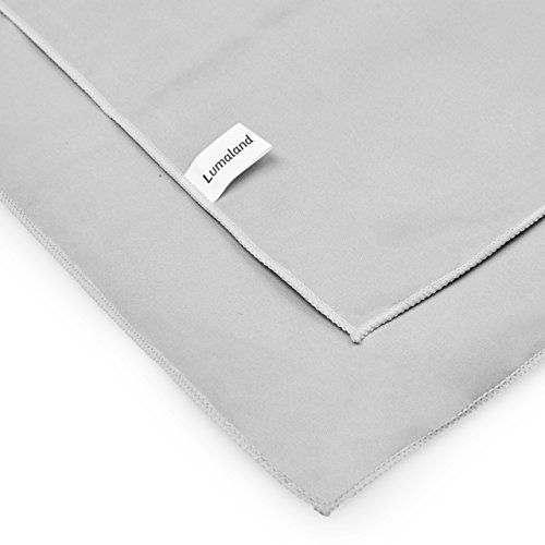Lumaland Mikrofaser Badetuch Extra saugfähig verschiedene Farben und Größen 100x200cm Grau - 2