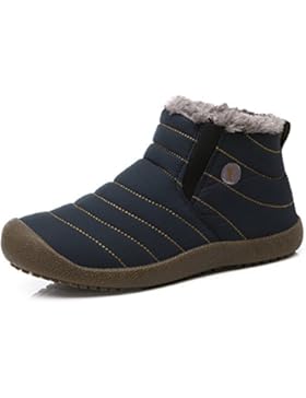 SITAILE Herren Damen Outdoor Knöchelhoch Slip on Komfort Boots Stiefel für Winter