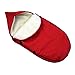 Produktbild BAMBINIWELT universaler Winterfußsack für Babyschale (z.B: Maxi-Cosi) oder Kinderwagen, aus Wolle UNI ROT