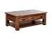 Produktbild massivum Couchtisch Rustic 120x46x70 cm cm aus massivem Palisander-Holz in braun mit gewachster Oberfläche rechteckig für das Wohnzimmer mit 6 Schubladen