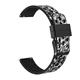 Altsommer Armband 22mm für Samsung Gear S3 Frontier Classic, [Muster Serie], Bunte Malere Silikon Sportarmband Uhrenarmband Uhr ErstatzbandHealth & Fitness Smartwatch (C)