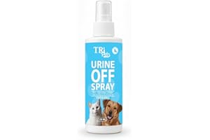 TRI Pets Urine Off Spray – Bio-Enzymatic Stain & Odor Remover for Dogs & Cats, Prevents Re-Marking, Safe for Home & Pets, Fresh Scent – 120ml