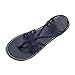 Produktbild Damen Sommer Flach Sandalen DOLDOA Frauen Sandals Sommerschuhe Strand Schuhe Zehentrenner Sandaletten Pantoffel Römersandalen Freizeitschuhe Zehensandalen (EU:34, Schwarz - 3)