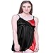 Bomshel Women Red and Black Satin Nightwear Nightdress with Panty RS.339.00