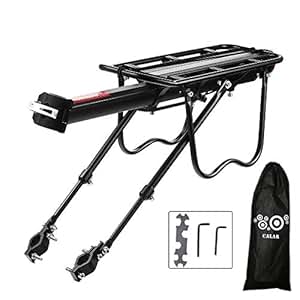 Portapacchi Posteriore Per Bici - Leggero In Lega Alluminio, Sgancio Rapido Per MTB 24-29 Pollici - Foto 8