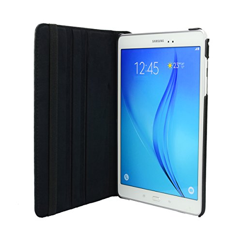 4in1 Hülle für Samsung Galaxy Tab A 9.7 (T550 T551 T555N) – Schutzhülle Cover Case Tasche ( unterstützt automatische Wake up Sleep Funktion), Schwarz + 1x Schutzfolie + 1x Touchpen - 3
