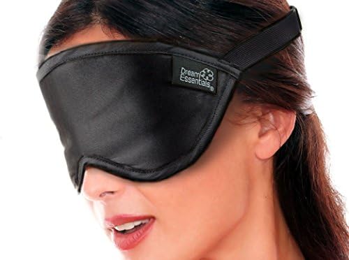 Dream Essentials® Soft Silk Sleep Mask - Super Premium Black Eye Mask