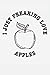 Produktbild I Just Freaking Love Apples: Funny Apples Foodie Journal / Notebook Gift (6 x 9 - 110 Blank Lined Pages)