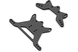 JOYSOG Carbon Fiber Front Rear Shock Tower Board for Tamiya TT-02B 1/10 RC Damper Stay Shock Tower Upgrade Parts Accessories