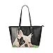 Produktbild Plsdx Netter Hund Welpen Socke Geschenk große Leder tragbare Top Griff Hand Totes Taschen kausalen Handtaschen mit Reißverschluss Schulter Shopping Geldbörse Gepäck Veranstalter für Lady Girls Womens