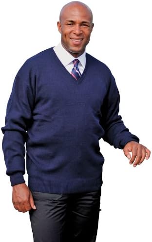 New Rty Workwear V-neck Arcylic Wool Sweater Mens Set In Sleeve Jumper Sweat Top 3xl