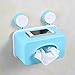 Produktbild PPOL Bad Sauger wasserdicht Papiertuch Rack Bad Roll Papier Kasten Toilettenpapier Handtuch Box kann das Telefon weiß, blau