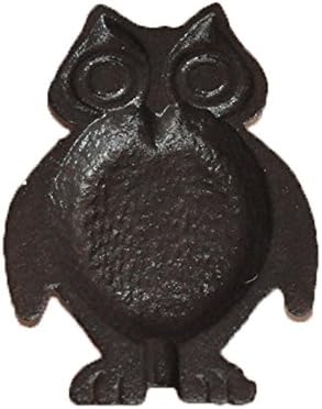 GWARE- Cast Iron Ashtray- Solid and Sturdy- Decorative Key Holder- For Cigarette | Paperweight | Loose Change | ID | Wallet- 1Pcs (OWL)