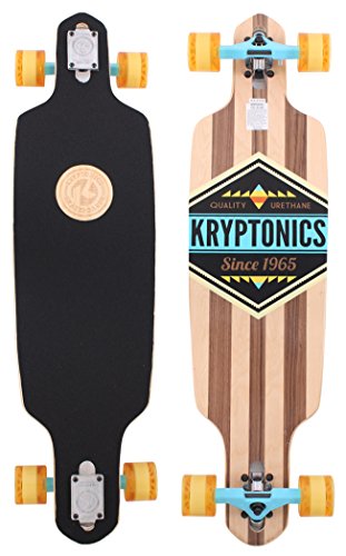 Skateboard Kryptonics Longboard Through complet avec roulements ABEC 5