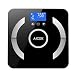Produktbild Aicok Personenwaage körperwaage körperfettwaage körperanalysewaage mit 4 x AAA Batterien, Digitalwaage aus Sicherheitsglas, bis 180kg/400lbs, Schwarz