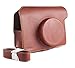 Produktbild [Fujifilm Instax Wide300 Gehäuse Kameratasche Fujifilm instax wide 300] - TaiYaun Umfassender Schutz Instax Wide300 Kameratasche Tasche mit weichem PU-Leder Material (Braun)