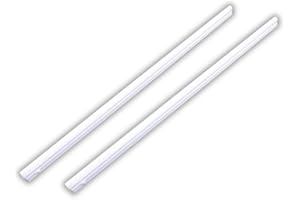 LUXULA 2er Set LED Unterbauleuchte mit Schalter - Lichtleiste 90cm 4500K Neutralweiß 12W 1080lm verknüpfbar - Unterschrankleuchte Lampen Leiste 230V für Küchenschrank Werkstatt - 875x22x36mm
