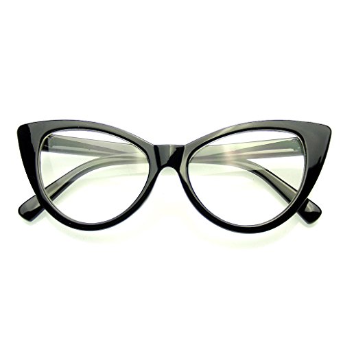 Occhiali Finti Donna Stile Cat Eye Retro - Montatura Gatto Con Lenti Trasparenti | Accessorio Moda Vintage