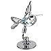 Crystocraft Keepsake Gift Ornament - Silver Hummingbird with Swarvoski Crystal Elements
