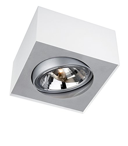 Preisvergleich Produktbild Lirio Halogenstrahler Bloq, Metallisch / Weiß, Metall, 5700031LI