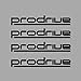 Price comparison product image Ecoshirt 1V-SQIS-UYB9 Stickers Prodrive Am3 Stickers Aufkleber Decals Autocollants Adesivi, Black