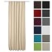 Produktbild Beautissu Thermovorhang Amelie 140x245 cm Kräuselband Vorhang blickdicht & Verdunkelung - Gardine in Creme-Beige
