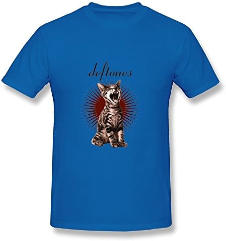 Delifhted Men's Like Linus Ep Deftones Band Adrenaline Cat T-Shirts RoyalBlue