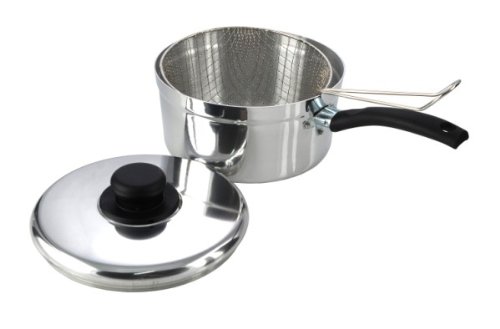 Value plus - Cazo con cesto y Tapa (20 cm), Color Plateado
