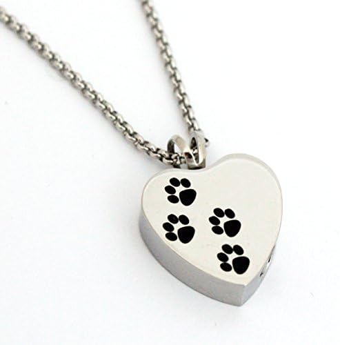 Zahara Pet Memorial Urn Necklace (20 Inches) with Velvet Pouch &amp; Funnel | Pitter Patter Paws