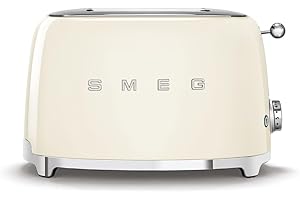 SMEG Grille-pain rétro 2 tranches (crème)