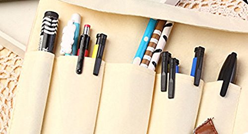 Cosanter Estuche Escolar de Chicas Bolso Caso de Smiley de la Historieta Caja de L piz de Enrollable de Lona Color Azul 23 5X19 5CM reviews Cosanter Estuche Escolar de Chicas Bolso Caso de Smiley de la Historieta Caja de L piz de Enrollable de Lona Color Azul 23 5X19 5CM
