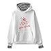 Produktbild MR.YATCLS Ariana Grande Ms. Printed Fake Two Hoodie - Frauen Casual Lose Mode Kapuzenpullover Pullover
