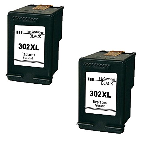 Ink Seller 302 x l Cartuchos de Tinta Compatible para HP 302 X L 302 (2 negro) con HP Envy 4520 4525 4
