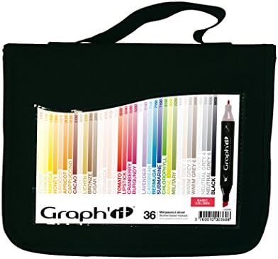 Graph' It Alcohol Based Double Tip Basic Colors (Pack of 36