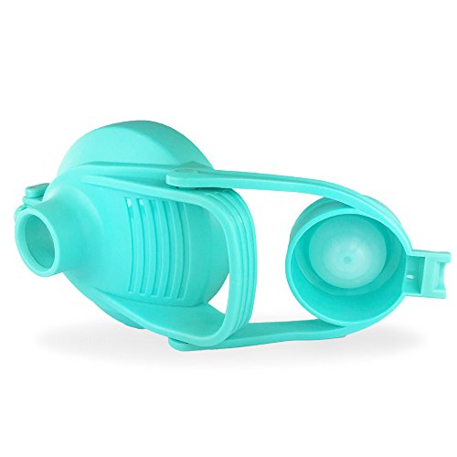 Blenderbottle, Sportflasche Trinkflasche mit Blenderball, Knopf-Design Klippverschluss & Schraubverschluss zur Dicht, Mixer für Sport, Büro und Alltag, 700ml/24oz - 6