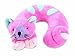 Childs Travel Support Neck Rest Pillow - Pink Cat