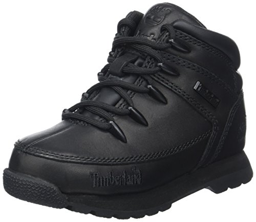 Timberland Unisex Babies’ Euro Sprintblack Smooth Walking Shoes, Black Smooth, 11.5 UK