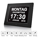 Paket beinhaltet:1 x Digital Bilderrahmen Wecker, 1 x Stromadapter ,1 x Gebrauchsanweisung (Deutsch, Englisch, Französisch, Italienisch, Spanisch, Japanisch). Geeignet für Kinder, Studenten, Jugendliche Erwachsene und Senioren. Geschenk Idee für Schultüte, Muttertag, Geburtstag und Weinachten.