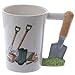 Produktbild Kaffee- Tee Tasse #50594, Lustig geformter Griff Garten Tasse - Gartenschaufel