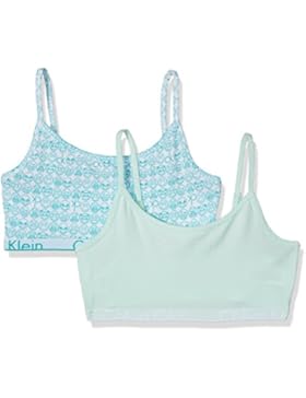 Calvin Klein Mädchen Bustier My Ck 2 Pack String Bralette Emoji