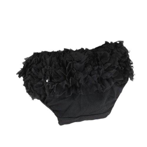 Baby Girl Ruffle Panties Bloomers Diaper Cover Black S