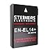 Produktbild Akku für Nikon EN-EL14a / EN-EL14 | kompatibel mit Nikon D5300 D3100 D3200 D3300 D3400 D5100 D5200 D5500 D5600 Coolpix P7800 P7700 | 1100 mAh | 7,4 V | 8,1 WH - mit Infochip