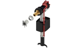 TECE 9820353 zawór napełniający do spłuczek spłuczkowych (regulowana wysokość napełnienia; kompaktowy; cichy), czarny