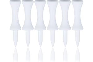 Zivisk Golf Step Down - Tees de plástico para Castillo 100 Unidades(Blanco,51mm)