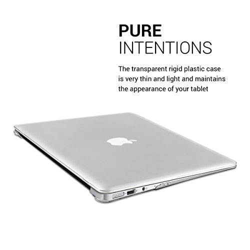 kwmobile Crystal Hülle für Apple MacBook Air 13″ (ab Mitte 2011) Hard Case – dünne durchsichtige transparente Schutzhülle Cover Tasche Transparent - 4